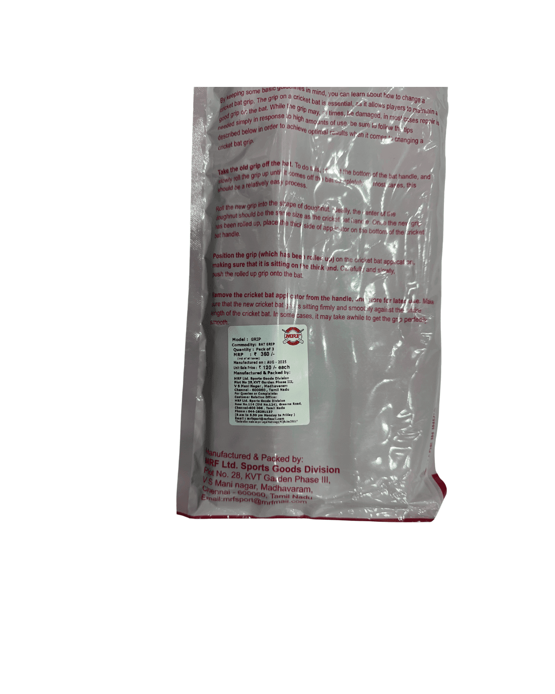 MRF Cricket Bat Grip (Pack of 3)