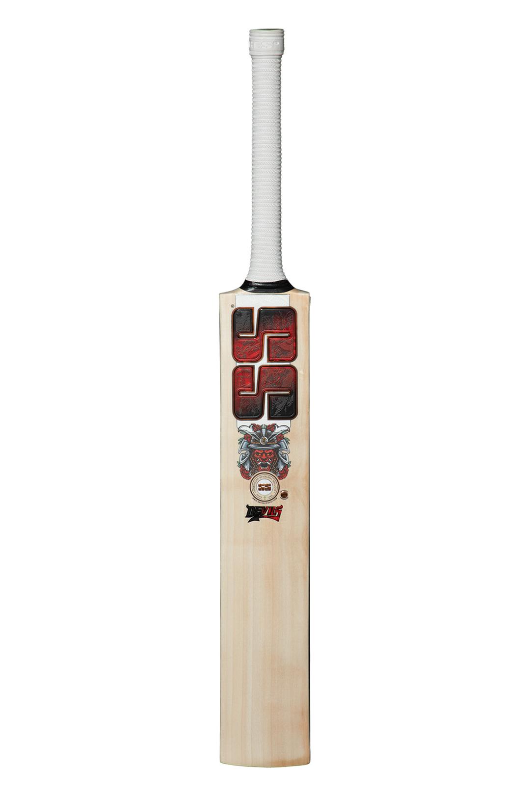 SS English Willow Cricket Bat Devils Red SH