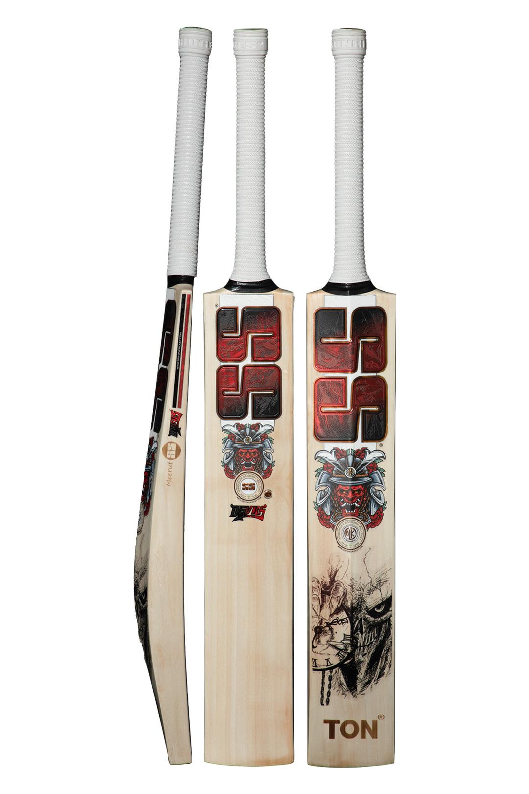 SS English Willow Cricket Bat Devils Red SH