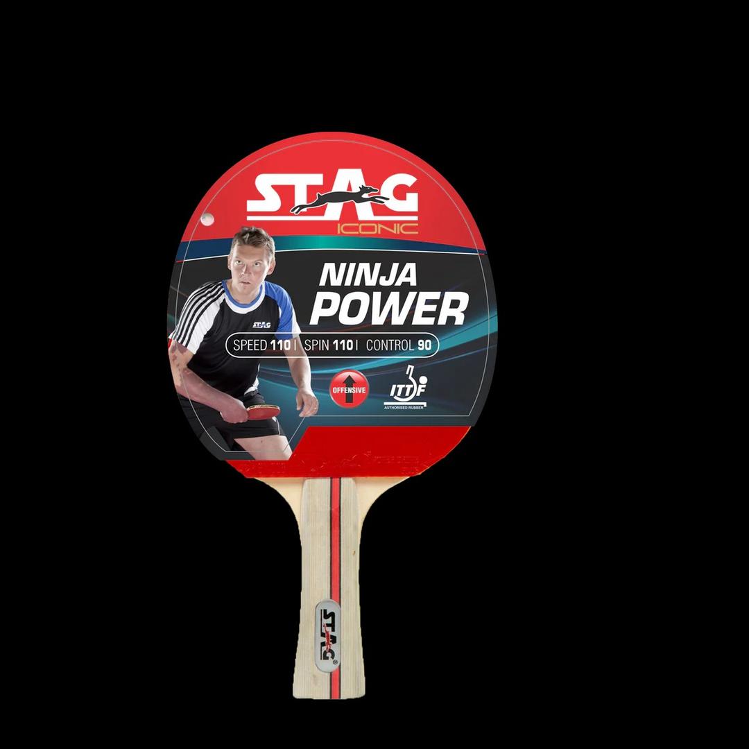 Stag Iconic Ninja Power Table Tennis Racquet
