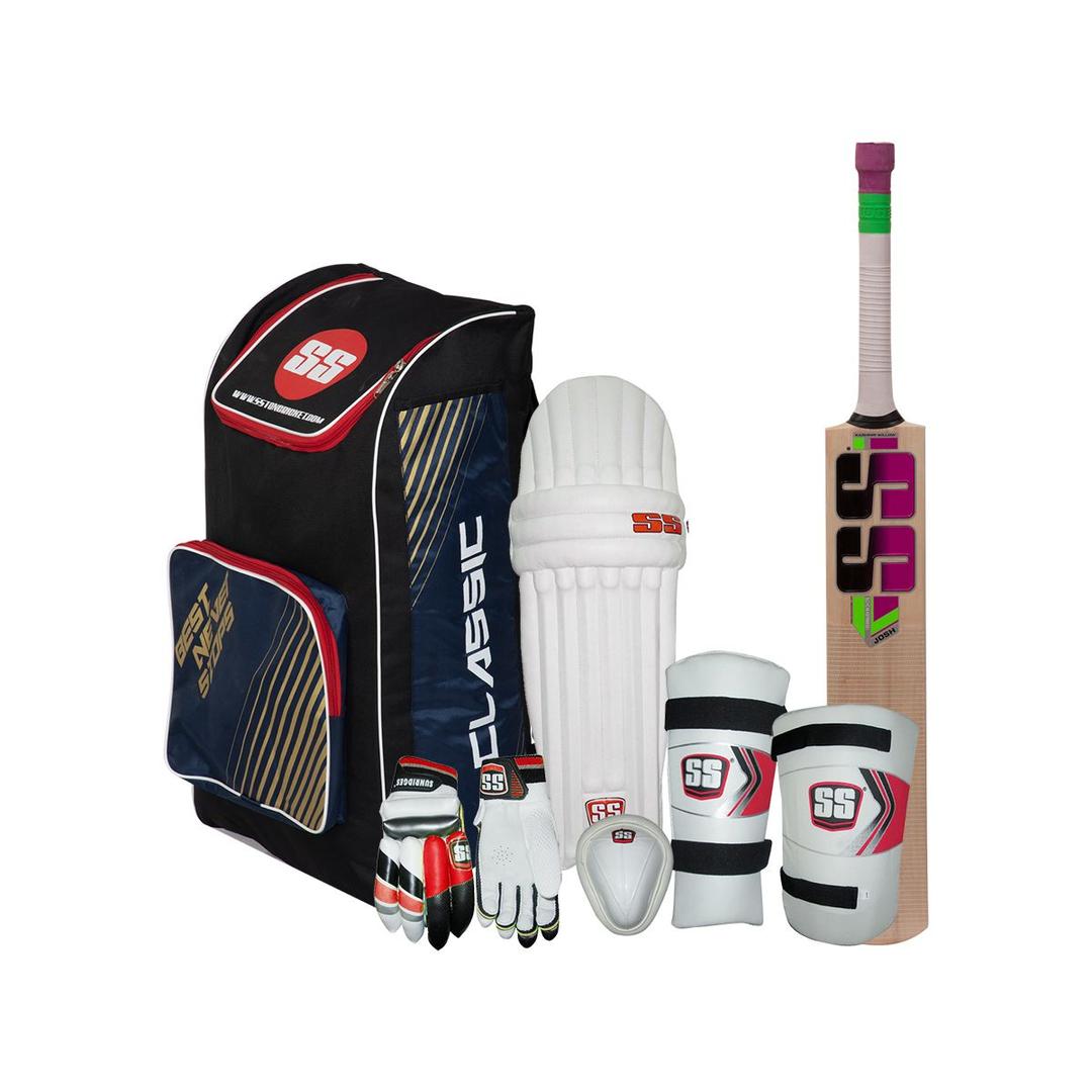 SS Kashmir Willow Full Cricket Kit