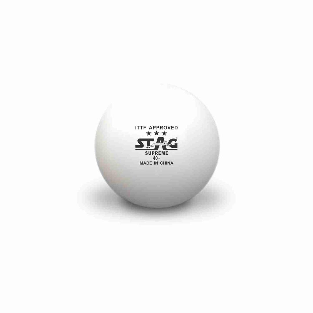 STAG Supreme Table Tennis (TT) Ball – White