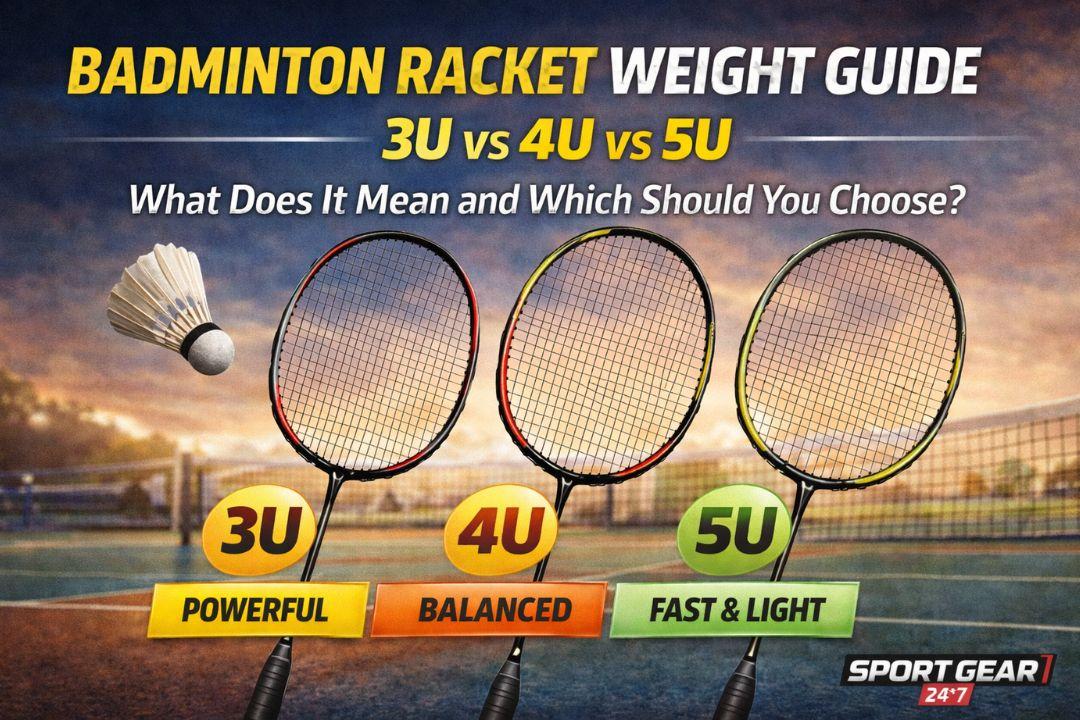 Print 5u Racket Badminton Racket Weight Guide: 3U vs 4U vs 5U | Sportsgear24x7